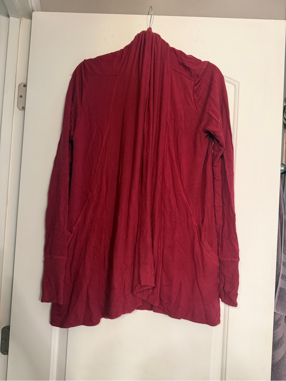 Red pranayama wrap
